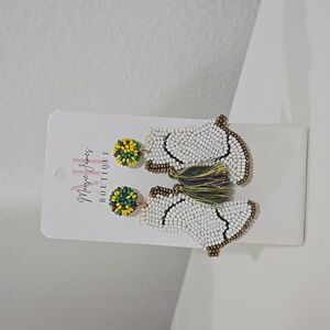 Mardi Gras Parade Boot Earrings